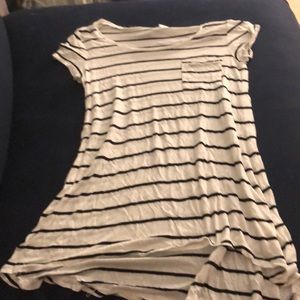 H&M Long Striped Top with Pocket